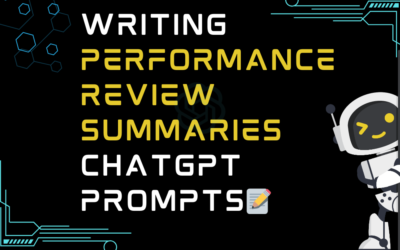 📝Writing performance review summaries ChatGPT Prompts