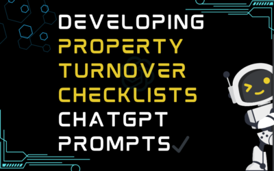 ✔️Developing property turnover checklists ChatGPT Prompts