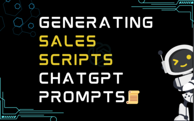 📜Generating sales scripts ChatGPT Prompts