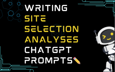 ✏️Writing site selection analyses ChatGPT Prompts