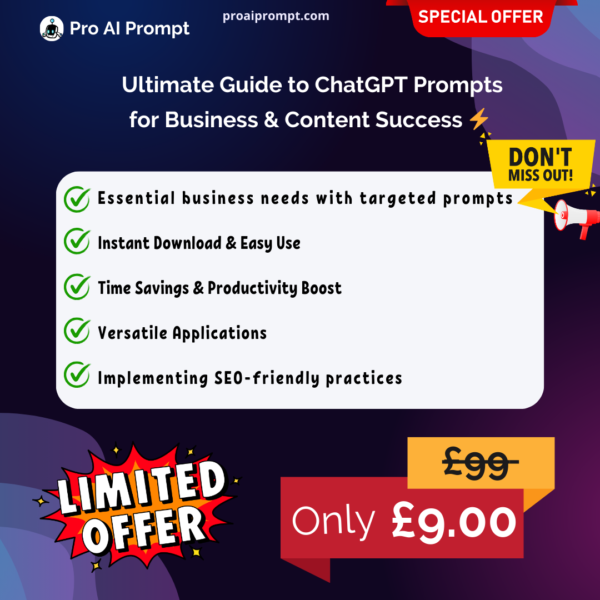 Ultimate Guide to ChatGPT Prompts for Business & Content Success ⚡